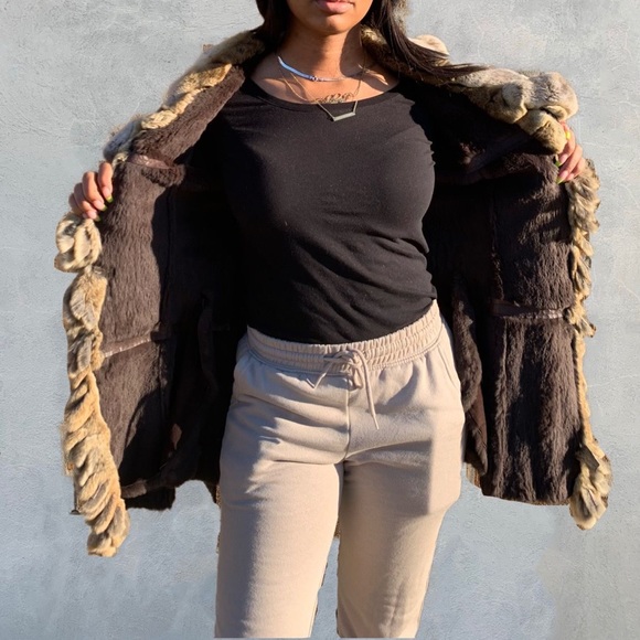 Rabbit Fur Coat - Picture 4 of 6